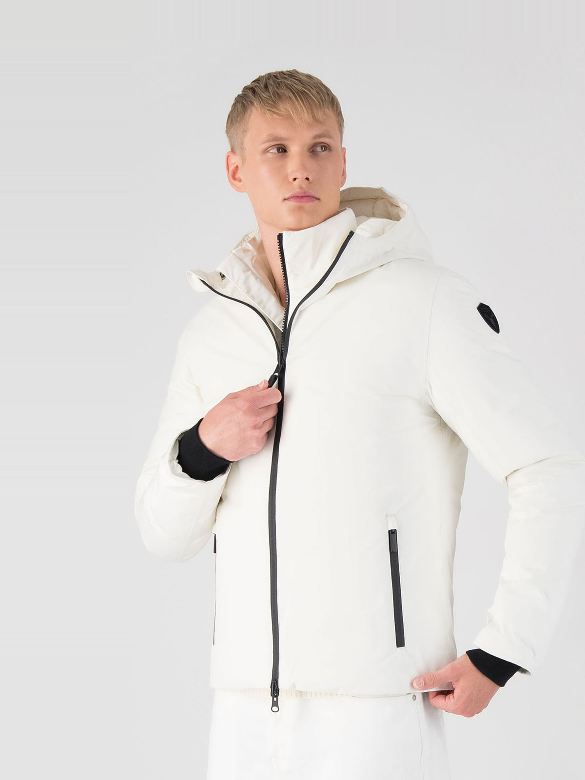 Chris Men's Reversible Puffer Jacket - Chalk