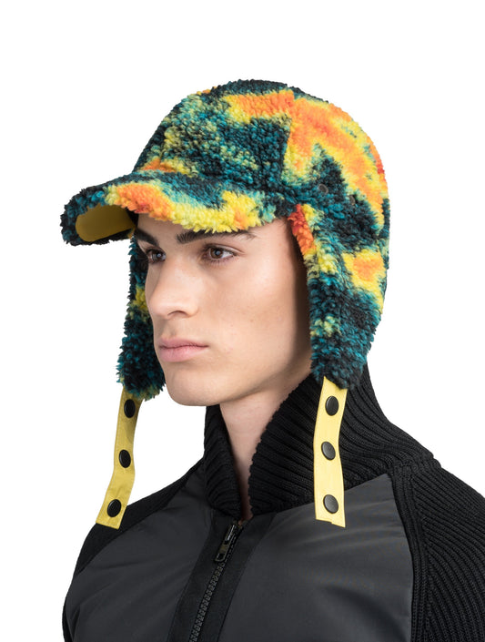 Knox Unisex Berber Ball Cap with Ear Flaps + Heat Map