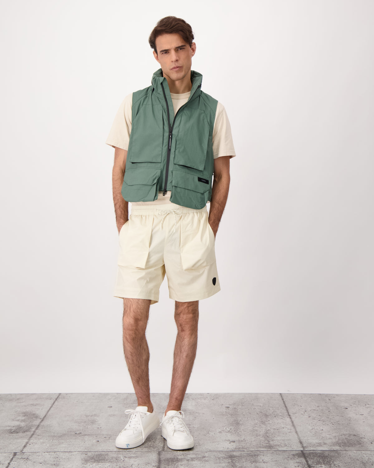Tiber is a men’s lightweight waterproof short in Wheat