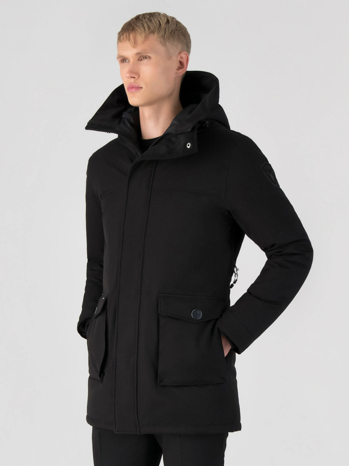 Yves Furless Men's Parka - Black