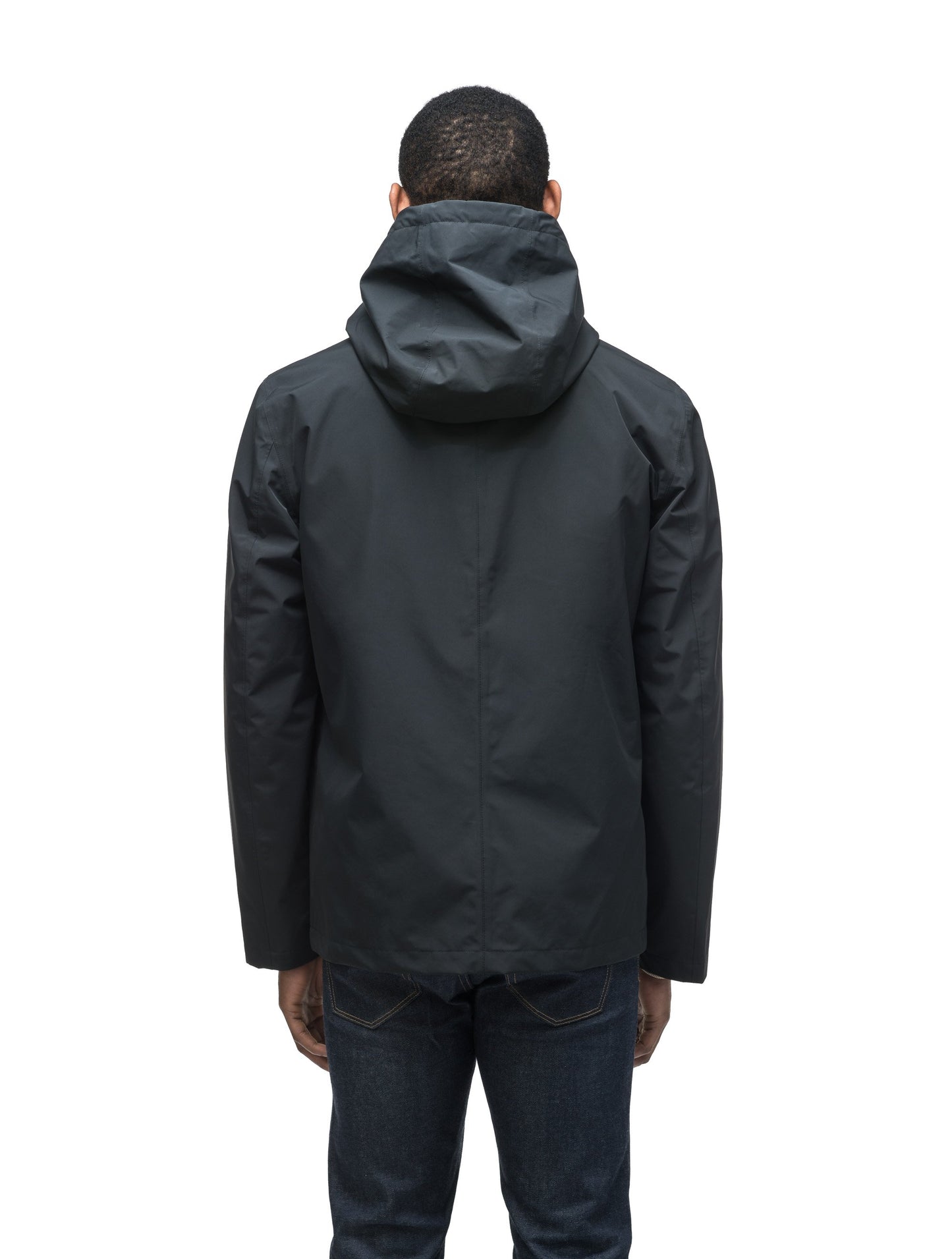 Men's waist length jacket in Black